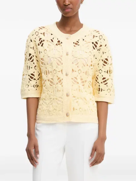 Cardigan Morgan tricotate galben