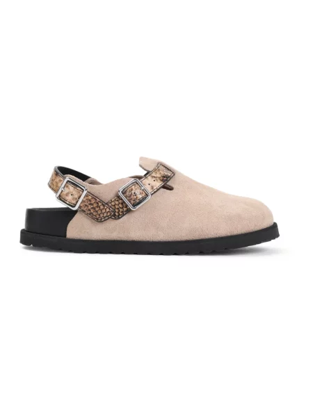 Birkenstock sandały zamszowe Tokio EXQ LE beżowy