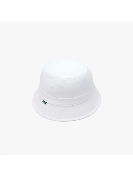 Lacoste Kapelusz Typu Wiadro Z Piki biały