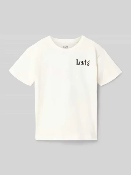Męski t-shirt o kroju regular fit z mieszanka bawełny model AQUATIC LOUNGE TEE' Levi's biała