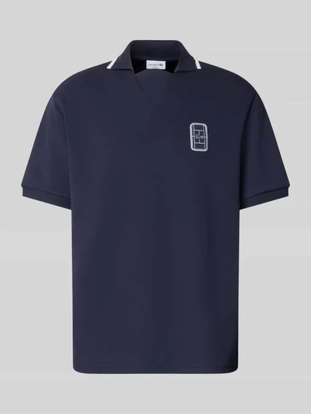 Koszulka polo o kroju loose fit Lacoste granatowa