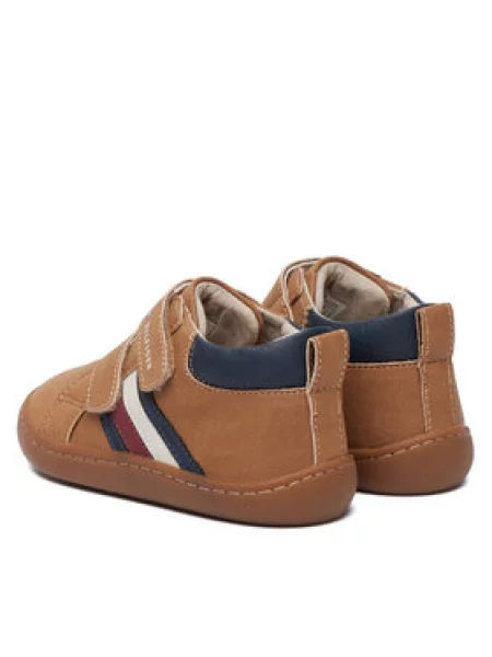Tommy Hilfiger Laisvalaikio batai Mid Cut Velcro Sneaker ruda