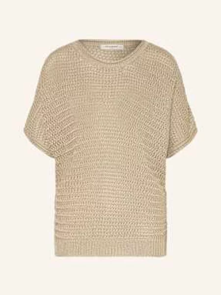 Beaumont Dzianinowa Koszulka Hearty Z Błyszczącą Przędzą braun