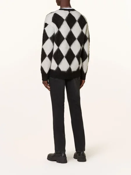 Allsaints Jeansy Sid Regular Fit schwarz czarne