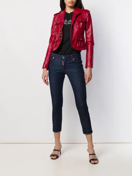 Κοκαλιάρης περικομμένο skinny τζιν Dsquared2 μπλε