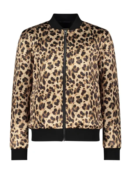 Amber & June Prehodna jakna umbra / kapučino črna