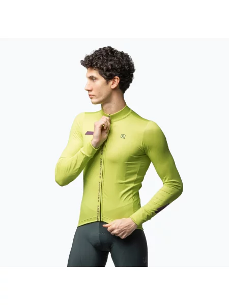 Cyklistická mikina Alé Follow Me acid green zelená