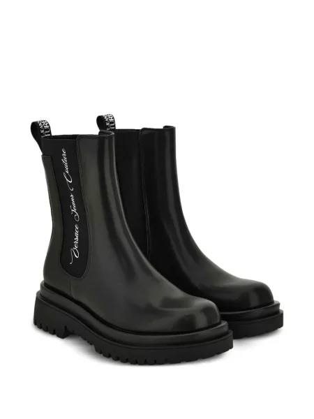 Botine Versace Jeans Couture cu platformă negru