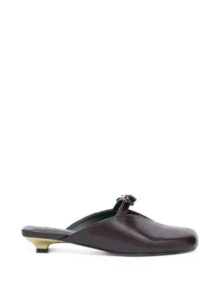 Papuci tip mules Ganni maro
