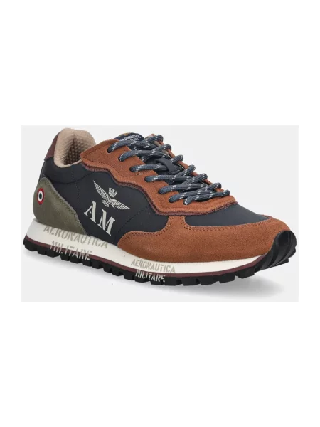 Buty Aeronautica Militare blu navy/brown brązowe