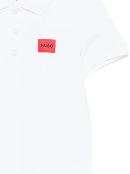 Koszulka polo dziecięca Hugo biała