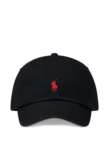 Haftowana czapka z daszkiem Polo Ralph Lauren czarna