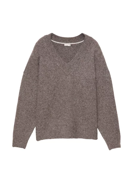 Pull&Bear Svetr melír hnědý