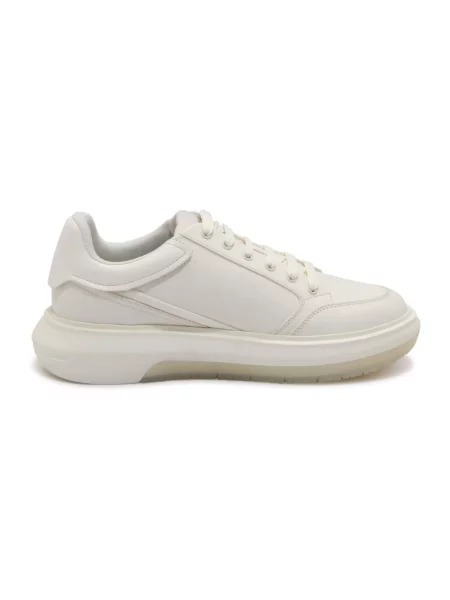 Sneakersy Emporio Armani skórzane z logo białe