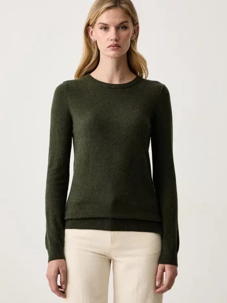 Barbour pulover pentru femei cu lână Pendle verde