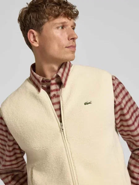Kamizelka o kroju regular fit z aplikacją z logo Lacoste