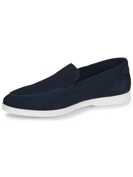 Loaferice Jack & Jones od brušene kože plava