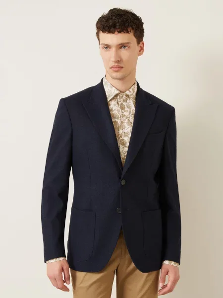 Etro Flanelové Sako Slim Fit
