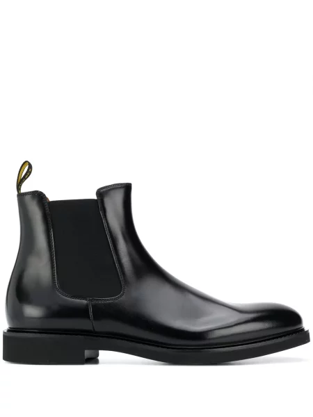 Botine chelsea Doucal's cu vârf rotund negru