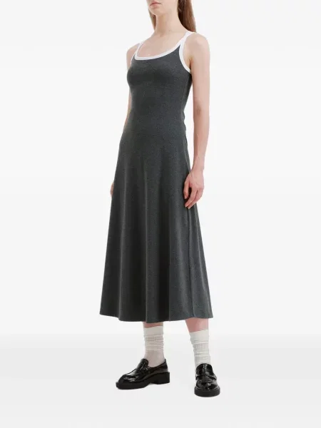 Rochie midi B+ab cu bretele gri