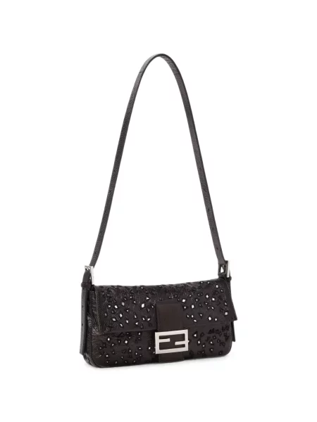 Geantă shopper Fendi din piele negru