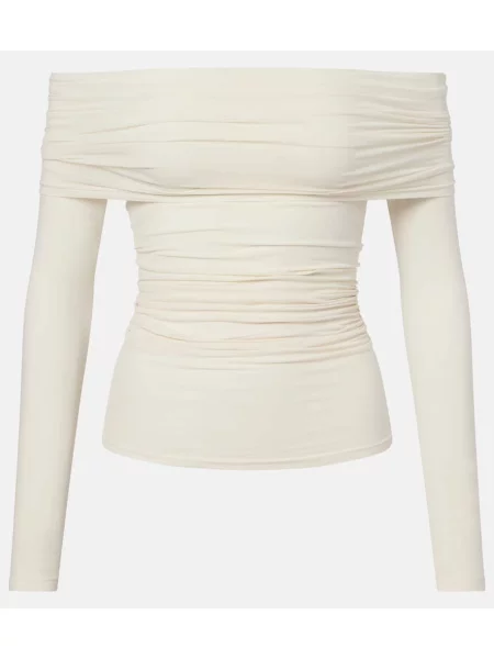 Top Wolford transparente alb