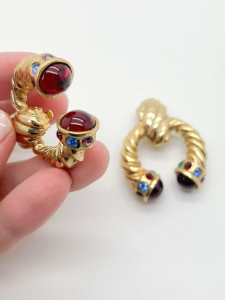 Σκουλαρίκια Jennifer Gibson Jewellery χρυσό