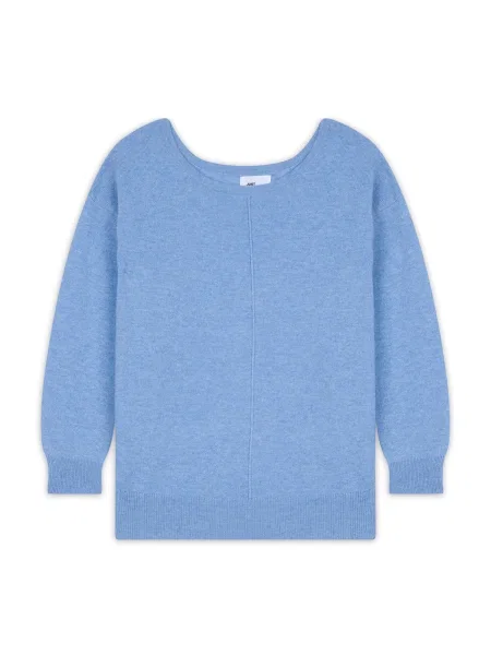 JUST CASHMERE Πουλόβερ Karen ρουά μπλε