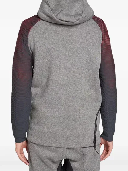 Trčanje majica s kapuljačom Nike od velura visoki struk crna