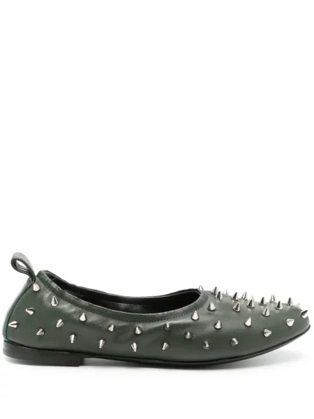Balerini Agl din piele verde