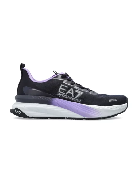 Sneakersy Emporio Armani Ea7 z logo niebieskie
