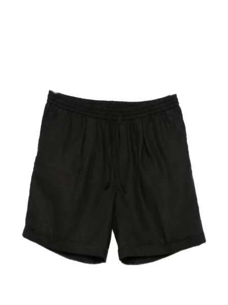 Kratke hlače Aurélien s vezicama crna