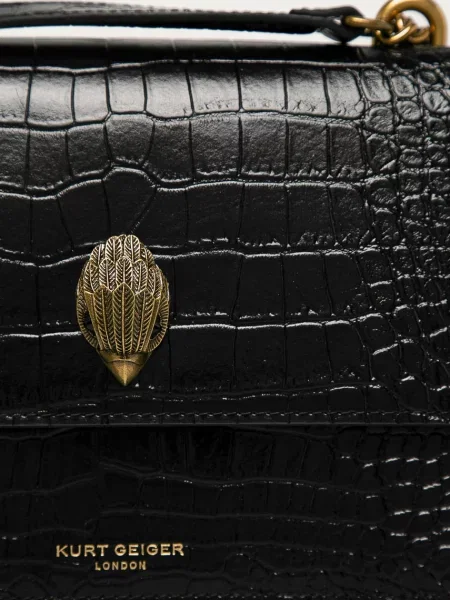 Kurt Geiger London Torebka skórzana czarna