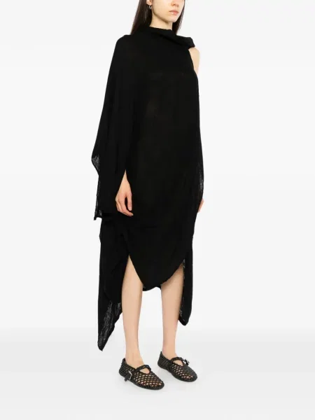 Rochie Yohji Yamamoto asimetrică negru