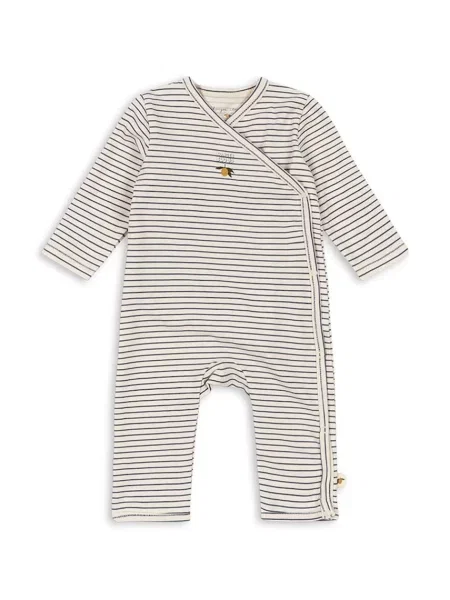 Konges Sløjd kombinezon za djecu od pamuka s elastanom BASIC NEWBORN ONESIE GOTS bijela