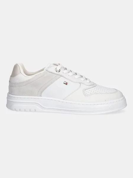 Tommy Hilfiger sneakers TH SPORTY CUPSOLE TUMBLED LTR alb