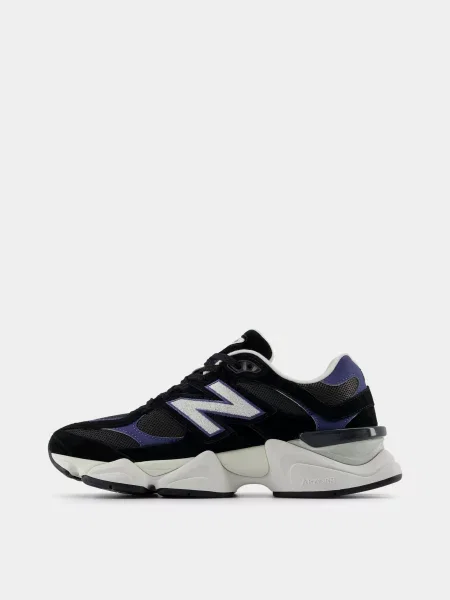 Кожаные кроссовки New Balance черные