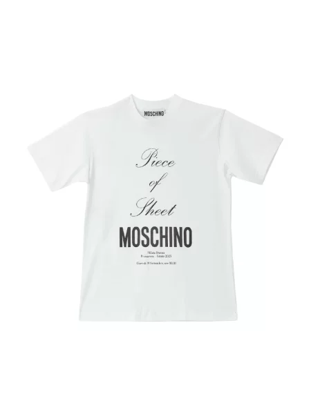 Koszulka Moschino z nadrukiem biała