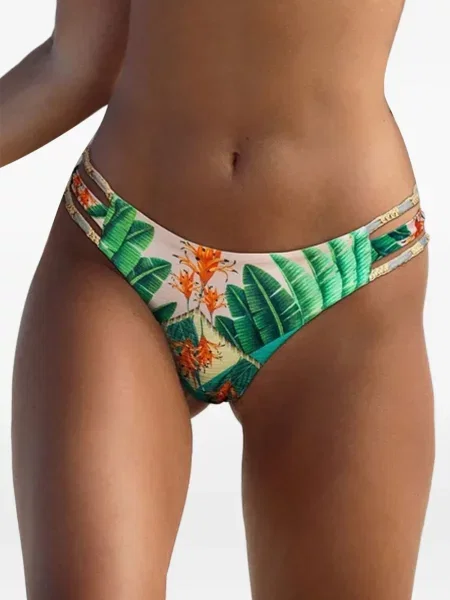 Trópusi mintás bikini Del Maar nyomtatás zöld