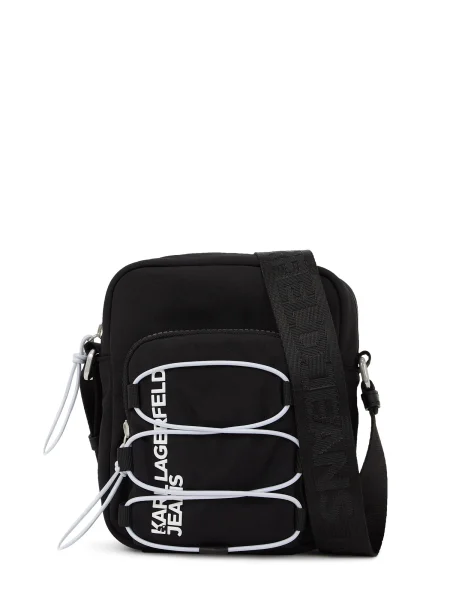 KARL LAGERFELD JEANS Torba za čez ramo črna bela