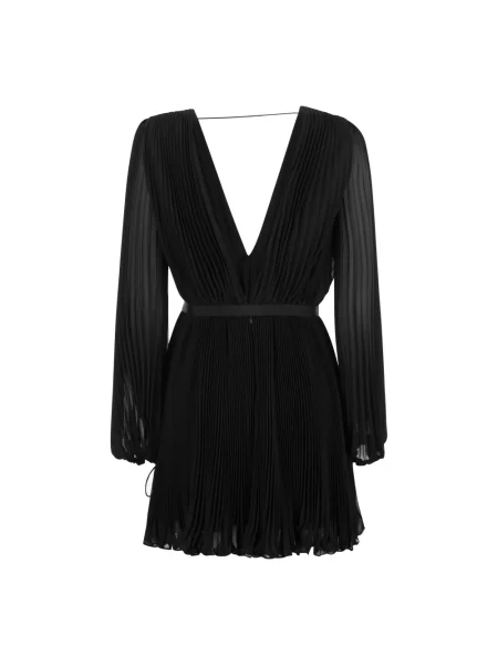 Sukienka mini Max Mara szyfonowa czarna