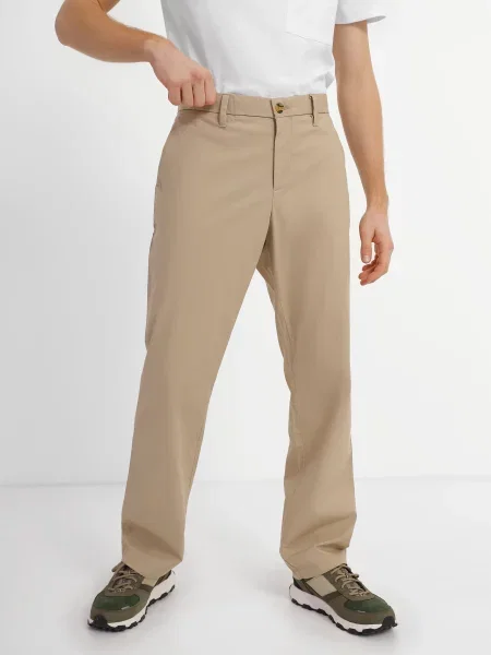 Чиносы Timberland из поплина бежевые