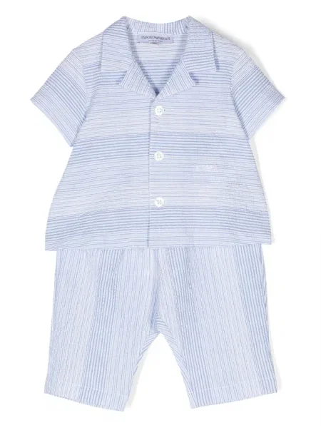 Spodnie dziecięce Emporio Armani niebieskie