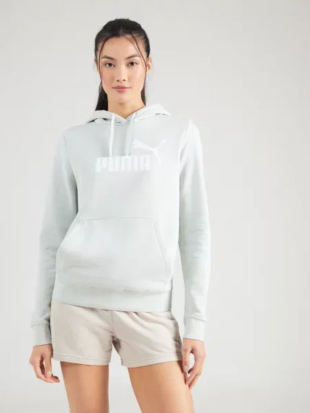 PUMA Športová mikina ESS No. 1 mätová biela