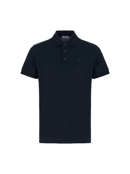 Koszulka polo Burberry z krótkim rękawem czarna