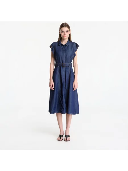 Дънкова рокля Tommy Hilfiger синьо