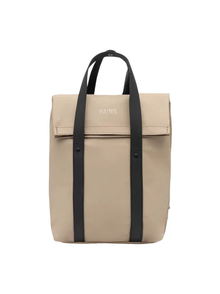 Rains plecak 2 Way Tote Backpack Mini duży gładki beżowy