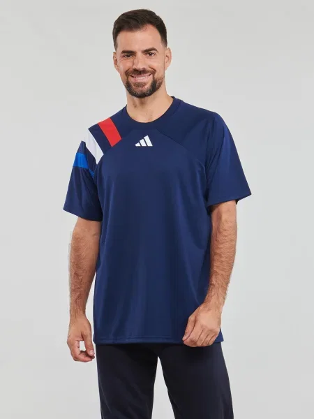 Adidas Performance edzős póló Fortore 23 sötétkék mintás fehér