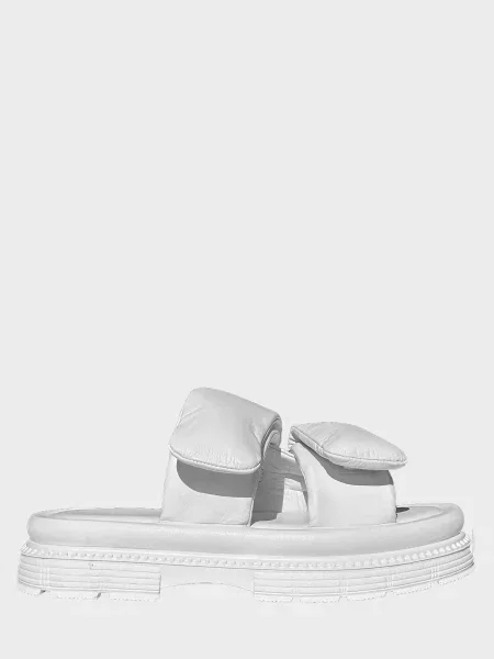 Кожаные шлепанцы Evie белые
