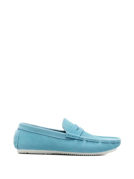 Pantofi loafer Sergio Moretti Firenze din piele de căprioară albastru